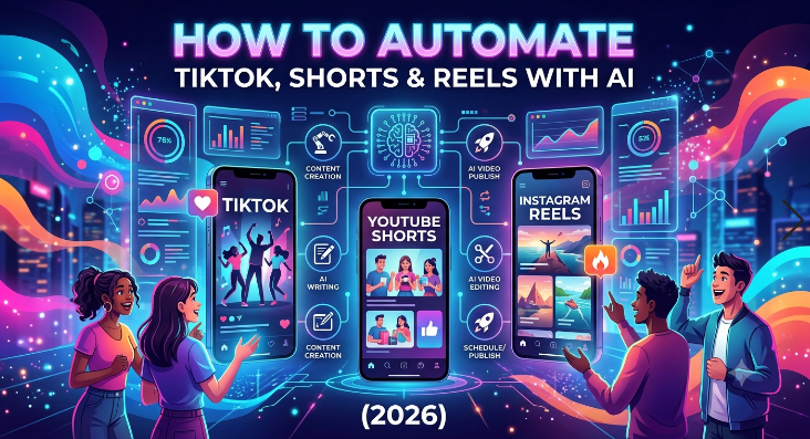How to Automate TikTok, Shorts & Reels With AI (2026)