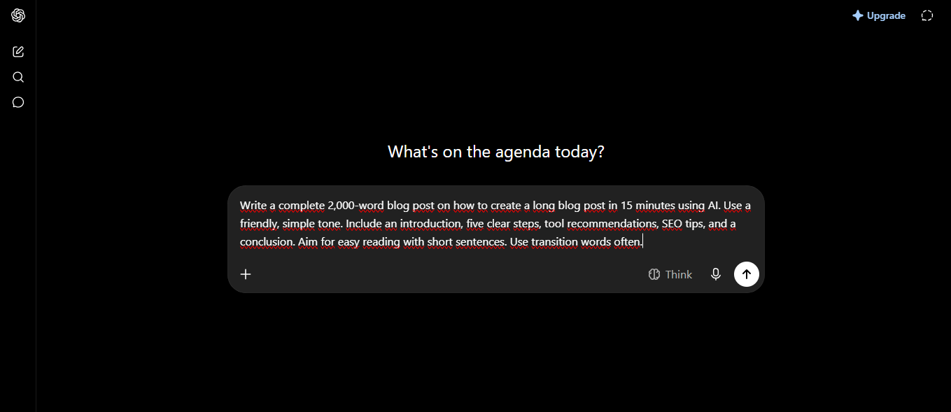 How to Write a 2,000-Word Blog Post in 15 Minutes with AI