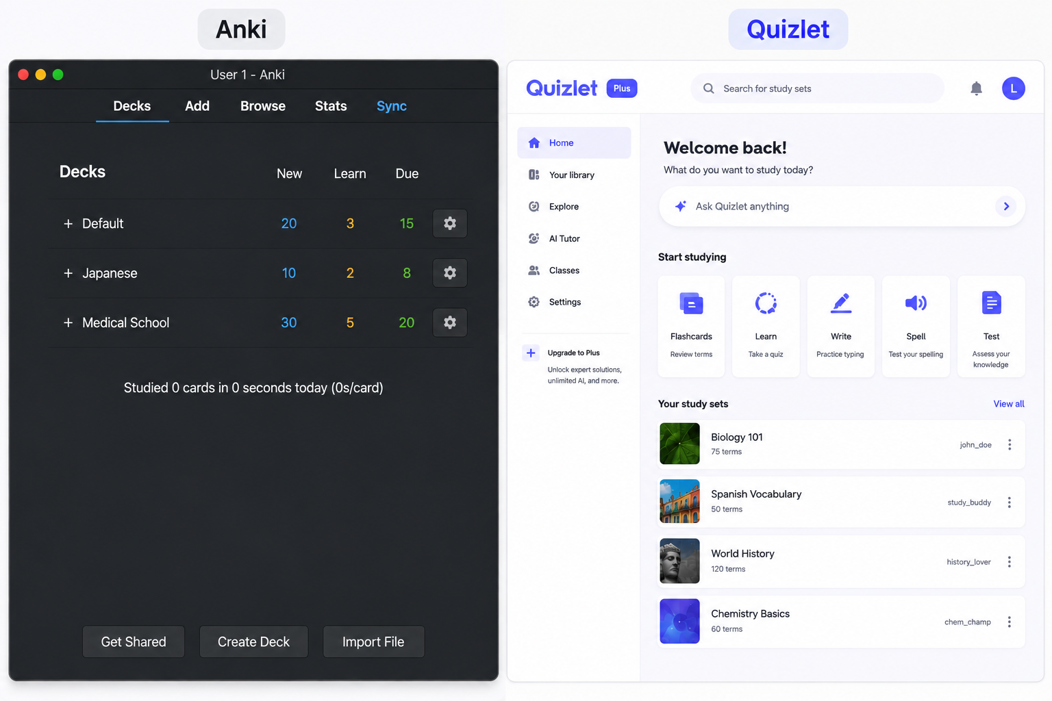 Anki vs Quizlet for Exams Which Flashcard Tool Wins Today