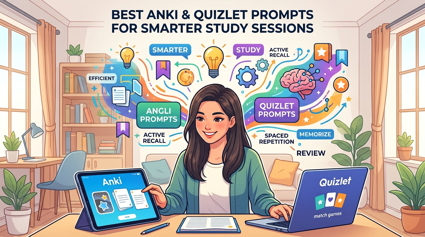 Best Anki and Quizlet Prompts for Smarter Study Sessions