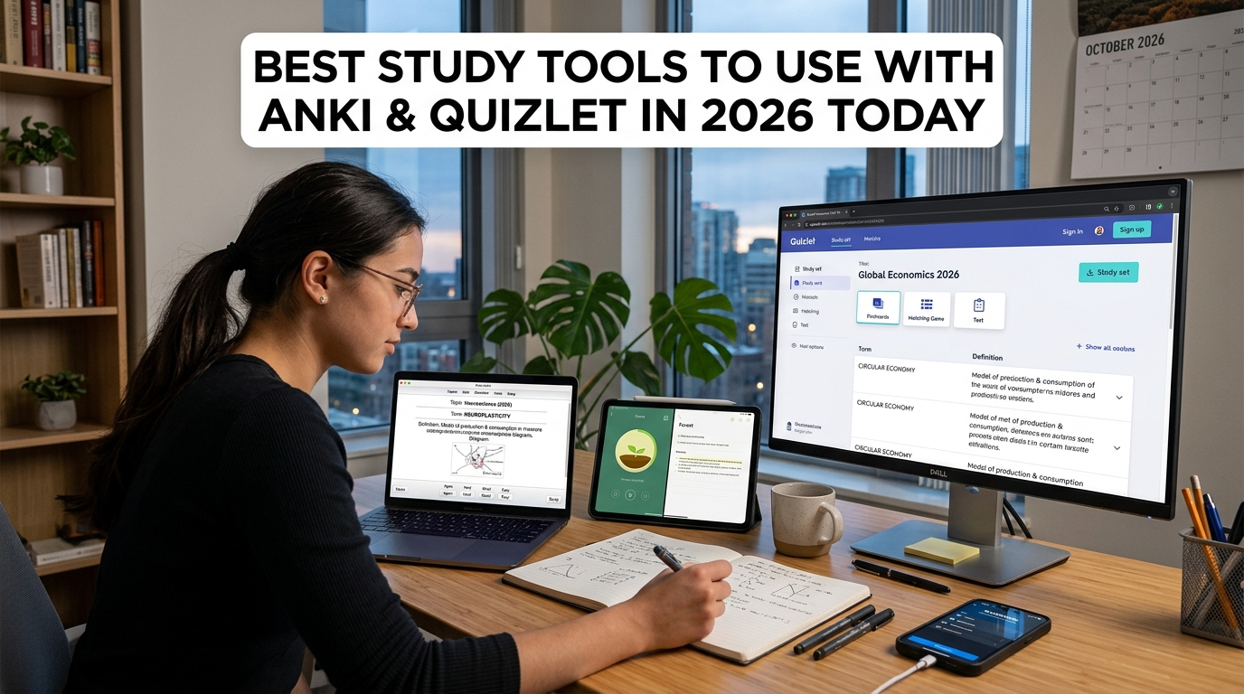 Best Study Tools to Use With Anki and Quizlet in 2026 Today