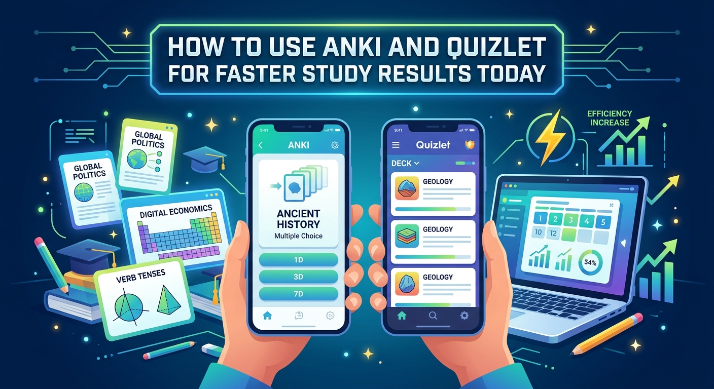 How to Use Anki and Quizlet for Faster Study Results Today
